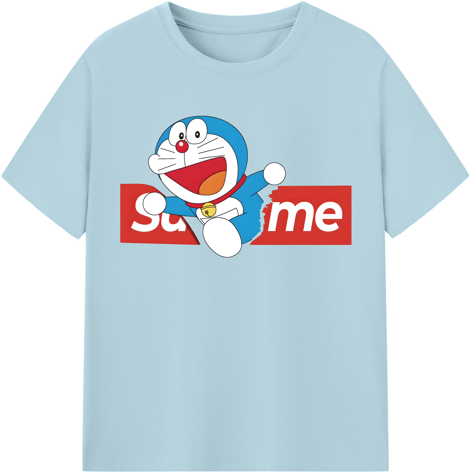 （画像用） ドラえもん Doraemon 綿100％半袖Tシャツ（フロントプリント）